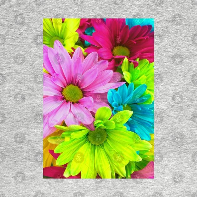Beautiful Neon Colorful Flowers by Felicity-K
